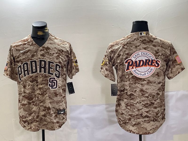 Men San Diego Padres Blank Camo Fashion 2024 Nike MLB Jersey style 10->indianapolis colts->NFL Jersey